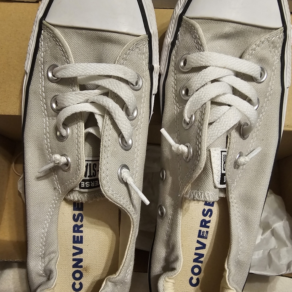 Converse Grey Canvas Sneakers